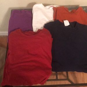 SALE 5 men’s long sleeve Tee Shirts